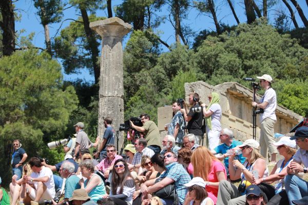 Rehearsal of Lighting Olympic Flame for London Games in Ancient Olympia  - Sputnik International