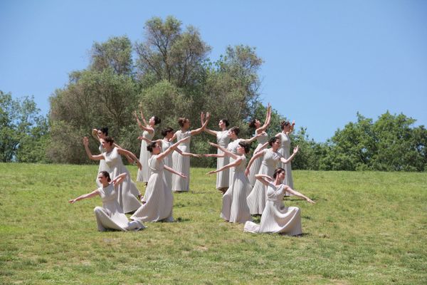 Rehearsal of Lighting Olympic Flame for London Games in Ancient Olympia  - Sputnik International
