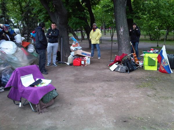 Opposition camp in downtown Moscow - Sputnik International