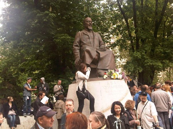 Anti-Putin activists in their camp in downtown Moscow - Sputnik International