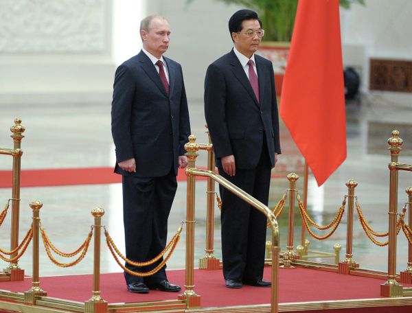 Vladimir Putin and Hu Jintao Vladimir Putin and Hu Jintao - Sputnik International