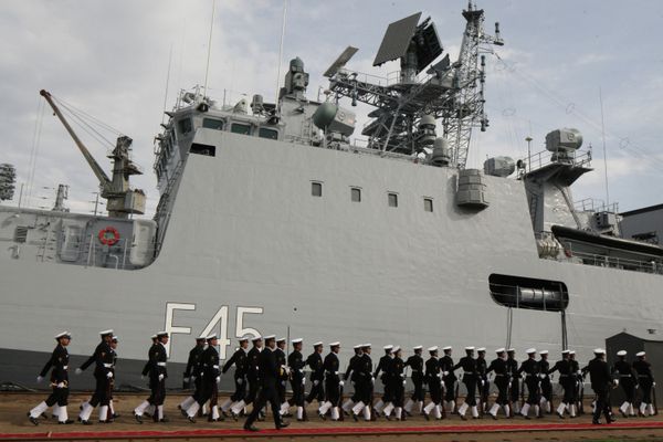 INS Teg is the first of three modified Krivak III classguided missile frigates being built under a $1.6 billion deal signed in 2006. INS Teg is the first of three modified Krivak III classguided missile frigates being built under a $1.6 billion deal signed in 2006. - Sputnik International