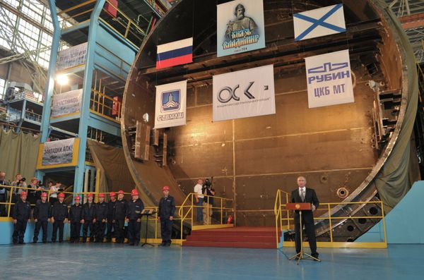 Russian President Vladimir Putin participated at the ceremony for the boat, Knyaz Vladimir Russian President Vladimir Putin participated at the ceremony for the boat, Knyaz Vladimir - Sputnik International