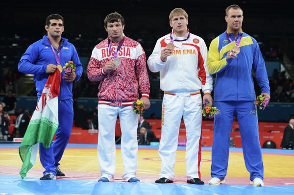 Ghasem Gholamreza Rezaei, Rustam Totrov, Artur Aleksanyan and Jimmy Lidberg - Sputnik International