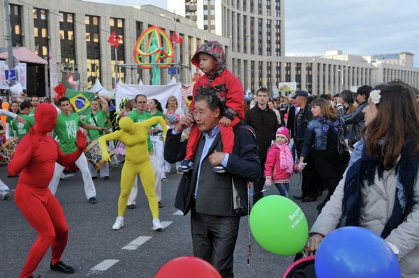 Over 500,000 people take part in Moscow Day celebrations         - Sputnik International