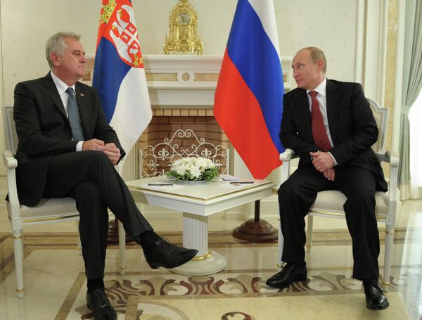 Tomislav Nikolic and Vladimir Putin - Sputnik International