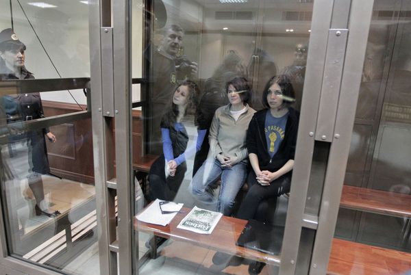 An imprisoned member of feminist punk group Pussy Riot fired her lawyers during an appeal hearing Monday An imprisoned member of feminist punk group Pussy Riot fired her lawyers during an appeal hearing Monday - Sputnik International