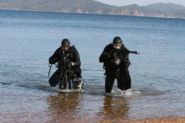 Pacific Fleet’s Combat Swimmers Practice Countersabotage Measures - Sputnik International