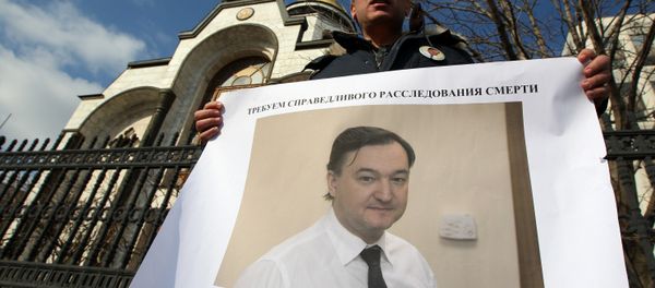 Five years ago, on November 16, 2009, Sergei Magnitsky, a tax and legal consultant of the Hermitage Capital Management investment fund accused of corporate tax evasion, died at the Matrosskaya Tishina pretrial detention facility. Five years ago, on November 16, 2009, Sergei Magnitsky, a tax and legal consultant of the Hermitage Capital Management investment fund accused of corporate tax evasion, died at the Matrosskaya Tishina pretrial detention facility. - Sputnik International