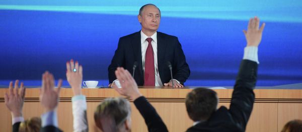 Russian President Vladimir Putin during the press conference on December 20, 2012. Russian President Vladimir Putin during the press conference on December 20, 2012. - Sputnik International