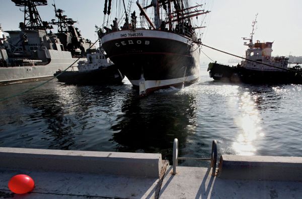 Sedov docks in Vladivostok during its round-the-world tour - Sputnik International