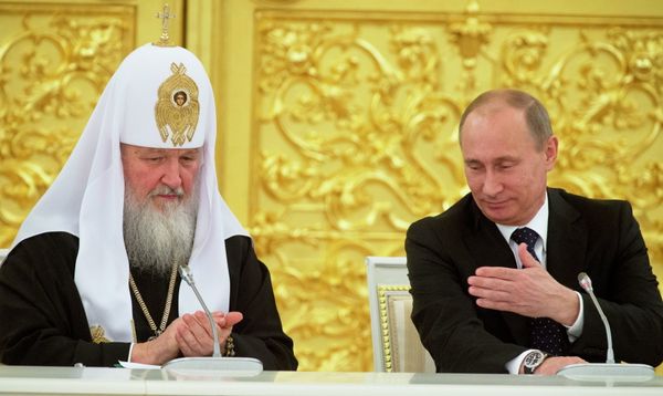 The Patriarch of Moscow and All Russia Kirill and Vladimir Putin - Sputnik International