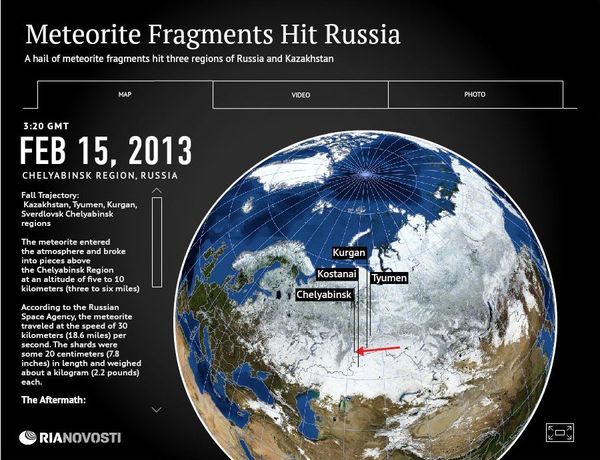 Meteorite Fragments Hit Russia Meteorite Fragments Hit Russia - Sputnik International