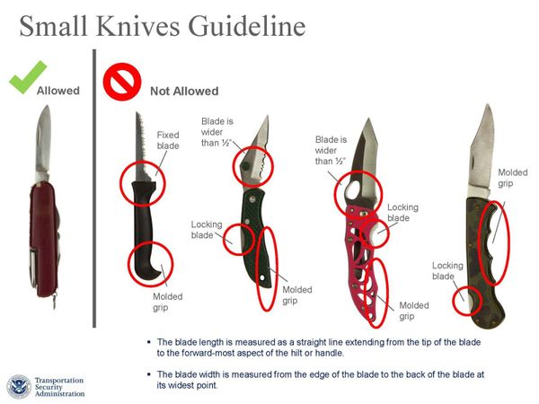 The US Transportation Safety Administration announced plans to permit the carry-on of some previously banned items including small pocket knives. - Sputnik International