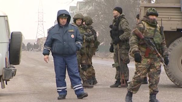 Russian armed forces and police in the Dagestani town of Khasavyurt (archive) - Sputnik International
