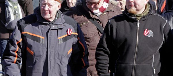 Latvian SS Veterans March Latvian SS Veterans March - Sputnik International