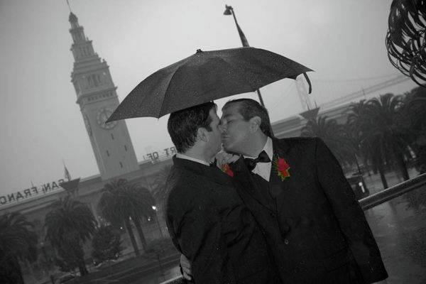 Scott Coatsworth, on the left, and Mark Guzman, on the right, were married in San Francisco on Nov. 1, 2008. Today they have a thriving website business that caters to same-sex couples planning to marry. - Sputnik International