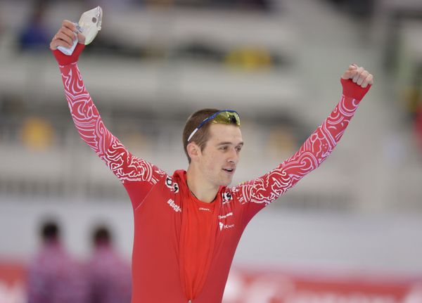 Speed skater Denis Yuskov - Sputnik International