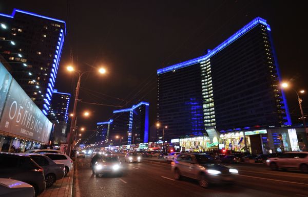 Light It Up Blue Campaign in Moscow - Sputnik International