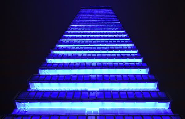 Light It Up Blue Campaign in Moscow - Sputnik International