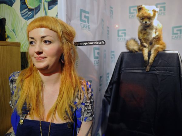 British artist Adele Morse, the creator of the stuffed Stoned Fox in St. Petersburg - Sputnik International