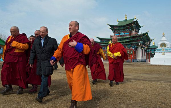 Vladimir Putin Visit Russia’s Main Buddhist Temple - Sputnik International