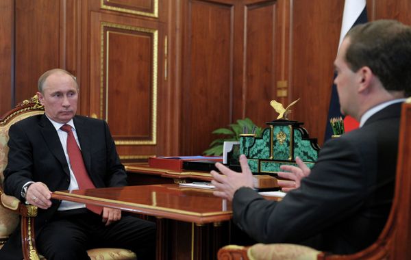 Vladimir Putin and Dmitry Medvedev Vladimir Putin and Dmitry Medvedev - Sputnik International