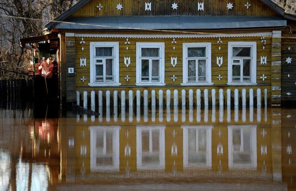 Flooded houses in Novgorod Region villages Flooded houses in Novgorod Region villages - Sputnik International