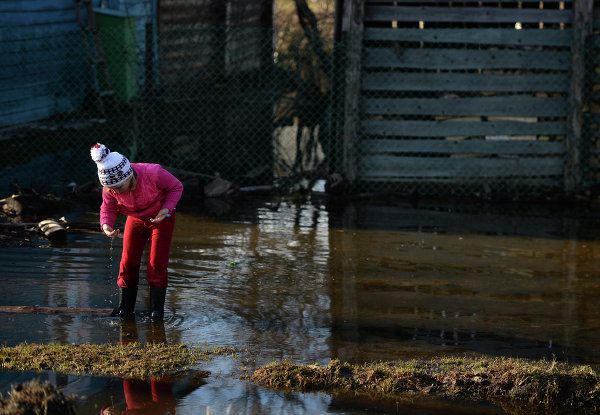 Flooded houses in Novgorod Region villages Flooded houses in Novgorod Region villages - Sputnik International