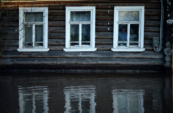 Flooded houses in Novgorod Region villages Flooded houses in Novgorod Region villages - Sputnik International