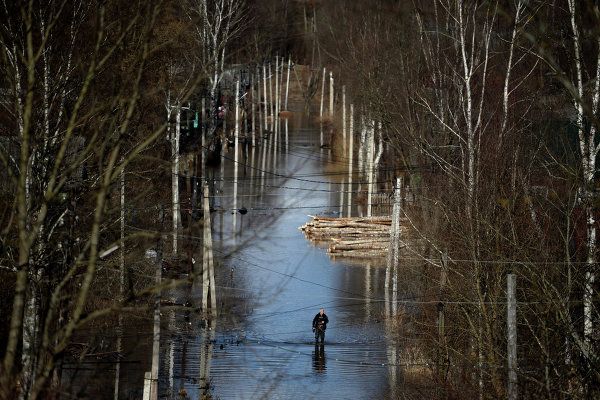 Flooded houses in Novgorod Region villages Flooded houses in Novgorod Region villages - Sputnik International