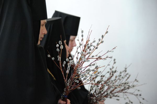 Russian Orthodox Christians Celebrate Palm Sunday Russian Orthodox Christians Celebrate Palm Sunday - Sputnik International