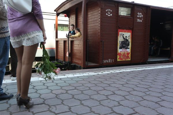 Victory Steam Train Arrives in Volgograd - Sputnik International