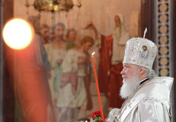 Easter Service in Moscow's Christ the Savior Cathedral - Sputnik International
