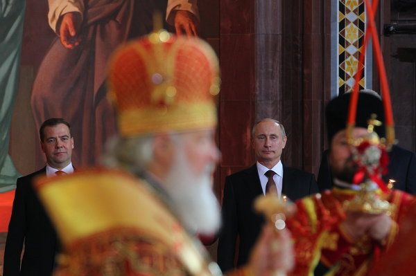 Easter Service in Moscow's Christ the Savior Cathedral - Sputnik International