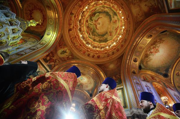 Easter Service in Moscow's Christ the Savior Cathedral - Sputnik International