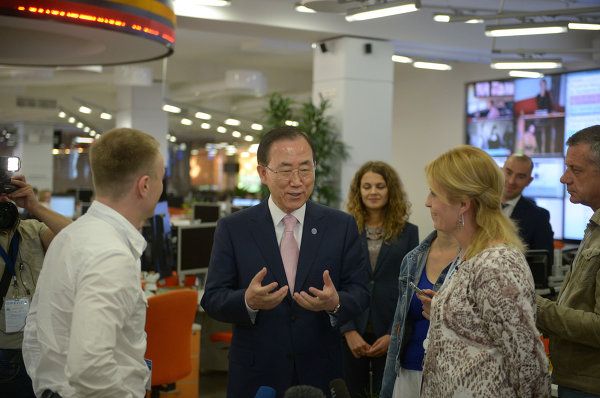UN Secretary General Visits RIA Novosti - Sputnik International