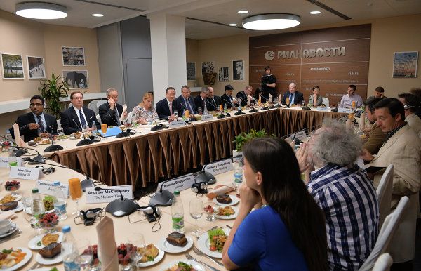 UN Secretary General Visits RIA Novosti - Sputnik International