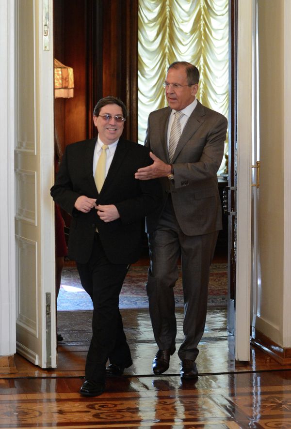Russian Foreign Minister Sergei Lavrov and his Cuban counterpart, Bruno Rodriguez - Sputnik International