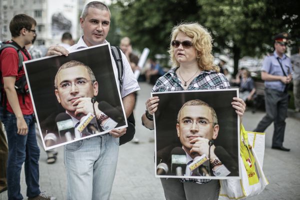 Participants of the rally in support for Mikhail Khodorkovsky Participants of the rally in support for Mikhail Khodorkovsky - Sputnik International