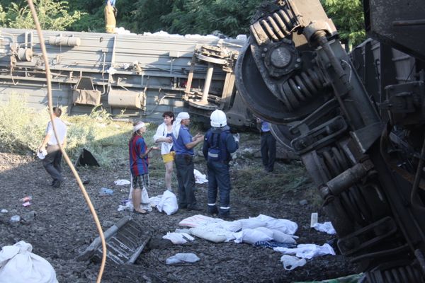 500 Meters of Track Damaged in S.Russia Derailment – Official - Sputnik International