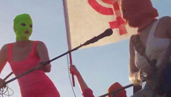 A still image from Pussy Riot's new song and music video Like a Red Prison - Sputnik International