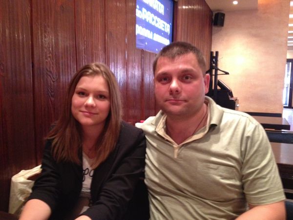 Pyotr Ofitserov & his daughter Alyona. - Sputnik International