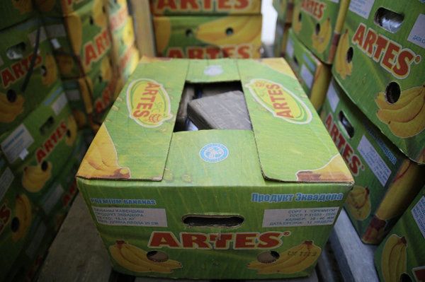 Ecuadorean police have confiscated a cocaine consignment hidden in a container packed with bananas - Sputnik International