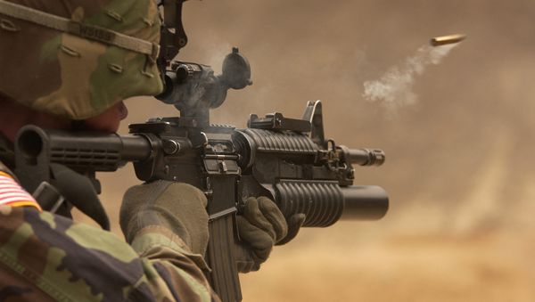 A US Army soldier fires an M-4 rifle (File photo) A US Army soldier fires an M-4 rifle (File photo) - Sputnik International