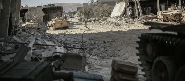 In August 2013, an unprecedented chemical attack which killed nearly 1,500 civilians took place in Ghouta, a suburb of the Syrian capital Damascus. Militants and the Syrian government blamed each other for the attack. In August 2013, an unprecedented chemical attack which killed nearly 1,500 civilians took place in Ghouta, a suburb of the Syrian capital Damascus. Militants and the Syrian government blamed each other for the attack. - Sputnik International