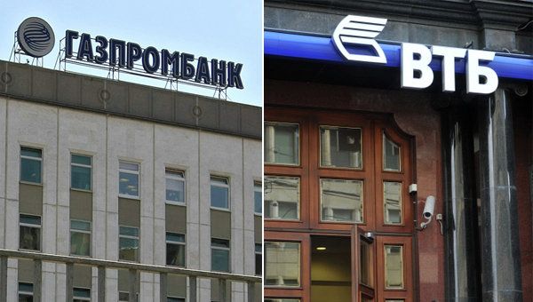 Russia's VTB and Gazprombank Russia's VTB and Gazprombank - Sputnik International