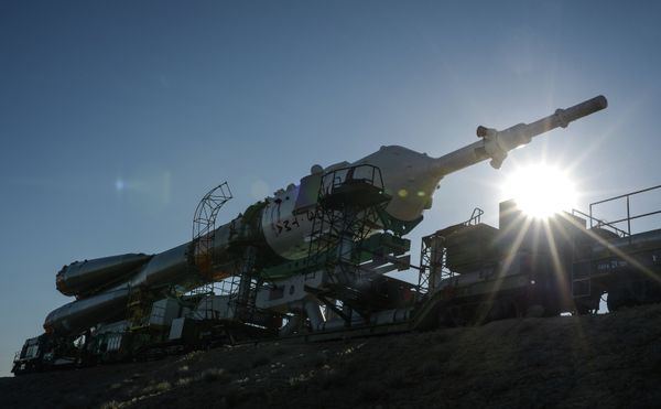 Russia's Soyuz Rocket on Launch Pad for ISS Mission. (Archive) - Sputnik International