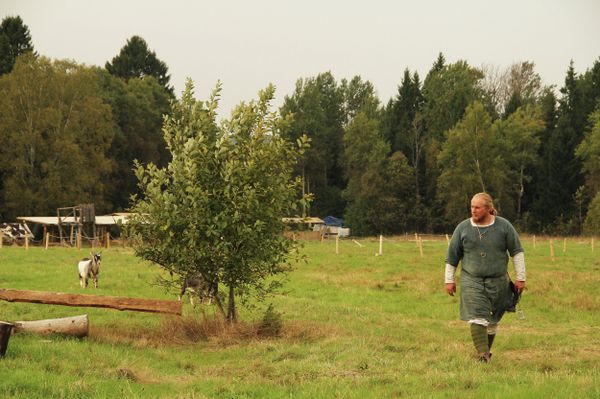 Pavel at his medieval farmstead, 45 km from Moscow. - Sputnik International