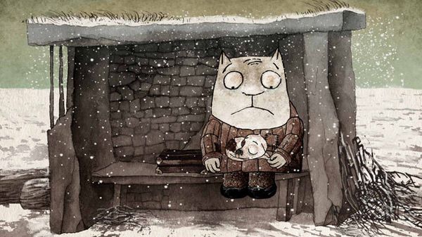 The main character meets a small happy dog who convinces him to stay where he belongs. - Sputnik International